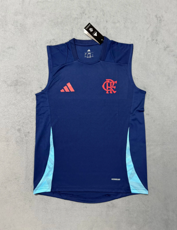 25-26 Flamengo  Vest Training  Clothes Royal Blue Fans 1:1 Quality Soccer Jersey