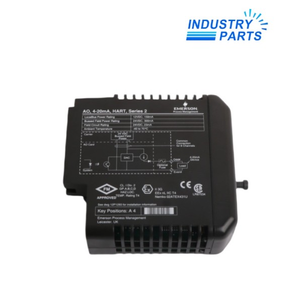 Emerson KJ3221X1-BK1 12P4704X032 AO 8-Channel 4-20 mA HART Card