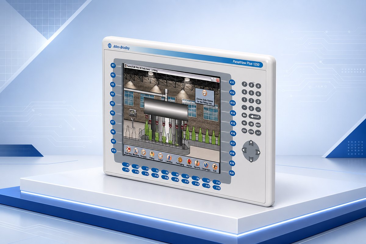 Allen-Bradley 2711P-K12C4A8 PanelView Plus 6 1250 keypad HMI