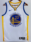 22-23 WARRIORS GREEN #23 White Top Quality Hot Pressing NBA Jersey