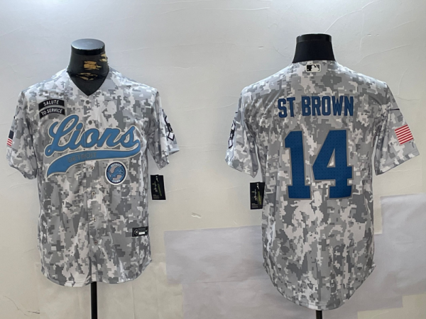 2024 NFL Lions New Pattern Jersey
