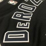 22-23 SA Spurs DEROZAN #10 Black Top Quality Hot Pressing NBA Jersey (Retro Logo)