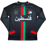 2024 Palestine Long sleeves Fans Version Soccer Jersey