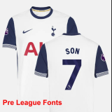 24-25 TOT Home Long Sleeve Player Version Soccer Jersey
