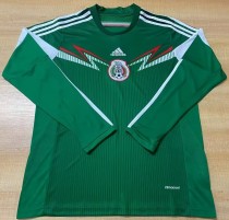 2014 Mexico Home Long Sleeve Retro Soccer Jersey 2014 Mexico Home Long Sleeve Retro Soccer Jersey