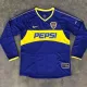2003-2004 Boca Juniors Home Long Sleeve Retro Soccer Jersey