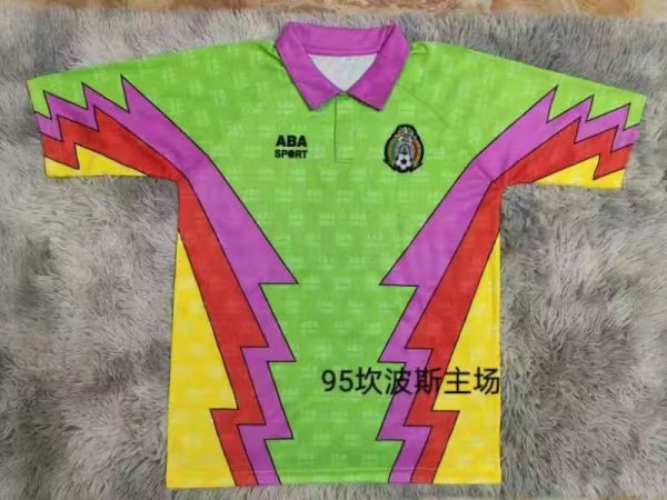 1995 Mexico Goalkeeper Retro Soccer Jersey