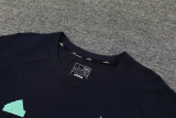 24-25 Aja× Dark Blue Training Short Suit (100%Cotton)纯棉