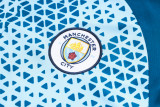 23-24 Man City High Quality Half Pull Tracksuit