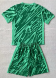 24-25 Brazil Green GoalKeeper Kids Soccer Jersey