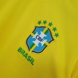 2020 Brazil Home Yellow Fans Soccer Jersey
