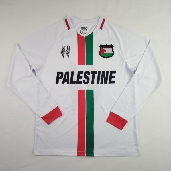 2024 Palestine Long sleeves Fans Version Soccer Jersey