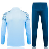 23-24 Man City High Quality Half Pull Tracksuit