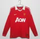 2010-2011 Man Utd Home Long Sleeve Retro Soccer Jersey
