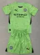 24-25 Man City Green GoalKeeper Kids Soccer Jersey