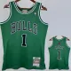 2008-09 BULLS ROSE #1 Green Retro Top Quality Hot Pressing NBA Jersey (圆领）