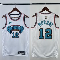 24-25 GRIZZLIES MORANT #12 White Top Quality Hot Pressing NBA Jersey 24-25 GRIZZLIES MORANT #12 White Top Quality Hot Pressing NBA Jersey