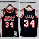 2013-2014 HEAT ALLEN #34 Black Retro Top Quality Hot Pressing NBA Jersey
