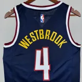 22-23 Nuggets WESTBROOK #4 Royal Blue Top Quality Hot Pressing NBA Jersey