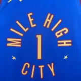 22-23 Nuggets PORTER JR. #1 Blue Top Quality Hot Pressing NBA Jersey (Trapeze Edition) 飞人版