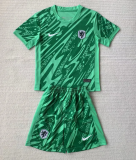 24-25 NetherIands Green GoalKeeper Kids Soccer Jersey