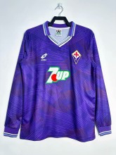 1992-1993 Fiorentina Home Retro Long Sleeve Soccer Jersey