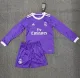 2016-2017 RMA Away Long sleeves Retro Kids Soccer Jersey