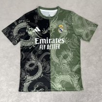 25-26 RMA Green Black Special Edition Fans Training Shirts *龙纹 25-26 RMA Green Black Special Edition Fans Training Shirts *龙纹