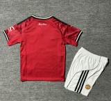 25-26 Man Utd Home Kids Soccer Jersey