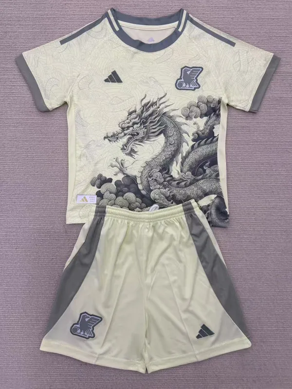 25-26 Japan Yellow Concept Edition Kids Soccer Jersey (龙)
