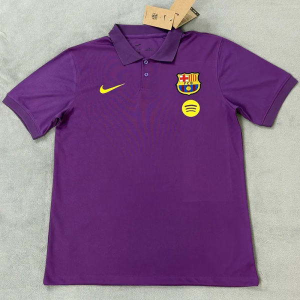 25-26 BAR Purple Polo Short Sleeve 1:1 Thai Quality