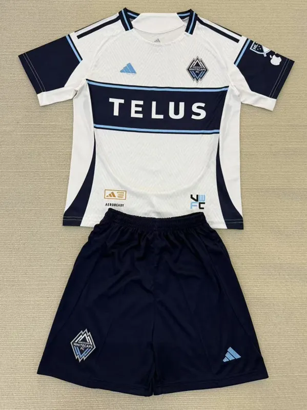 25-26 Vancouver Whitecaps Home Adult Suit (带章) 1:1 Thai Quality