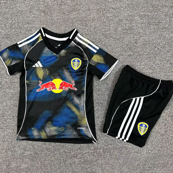 25-26 Leeds United Third Kids Soccer Jersey 1:1 Thai Quality