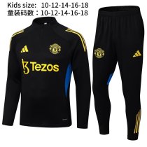 25-26 Man Utd High Quality Kids Half Pull Tracksuit 25-26 Man Utd High Quality Kids Half Pull Tracksuit