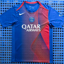 25-26 PSG Blue Red Training Shirts 1:1 Thai Quality
