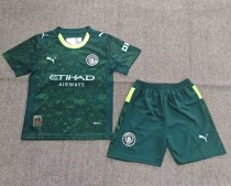 25-26 Man City Fourth Kids Soccer Jersey