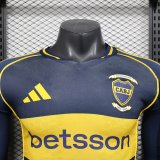 25-26 Boca Juniors Home Long sleeves Player Version Soccer Jersey