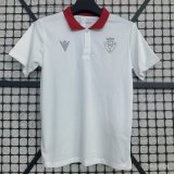 25-26 Osasuna White Polo Short Sleeve