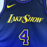24-25 LAKERS KNECHT #4 Royal blue City Edition Top Quality Hot Pressing NBA Jersey