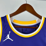 Lakers DONCIC #77 Blue Top Quality Hot Pressing NBA Jersey (Trapeze Edition) 飞人版