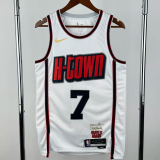 24-25 ROCKETS DURANT #7 White City Edition Top Quality Hot Pressing NBA Jersey