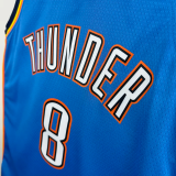 22-23 OKC Thunder WILLIAMS #8 Blue Top Quality Hot Pressing NBA Jersey
