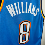 22-23 OKC Thunder WILLIAMS #8 Blue Top Quality Hot Pressing NBA Jersey