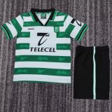 1999-2000 Sporting Lisbon Home Kids Retro Soccer Jersey