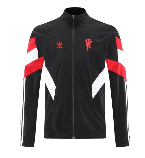 25-26 Man Utd Black Windbreaker