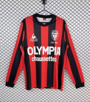 1977-1978 Nice Home Long Sleeve Retro Soccer Jersey