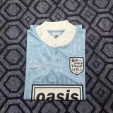 1996 AD Oasis Joint Edition Blue Retro Version Polo Short Sleeve
