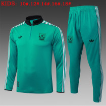 25-26 Liverpool High Quality Kids Half Pull Tracksuit 25-26 Liverpool High Quality Kids Half Pull Tracksuit