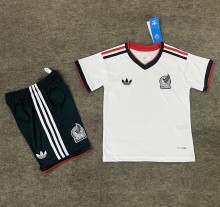 2026 World Cup Mexico Away Kids Soccer Jersey