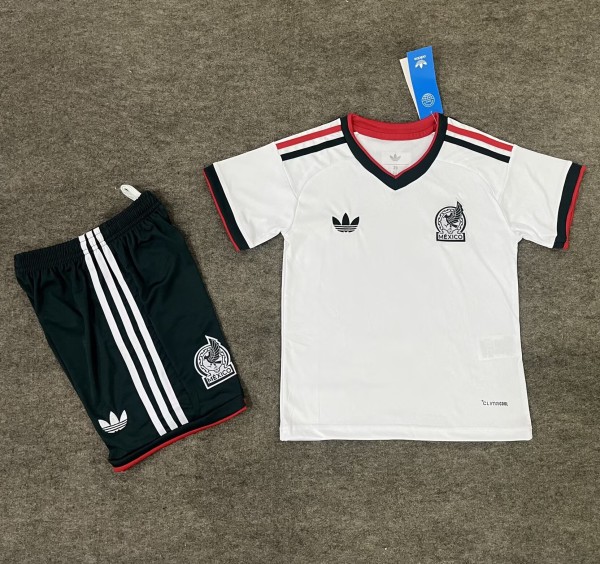 2026 World Cup Mexico Away Kids Soccer Jersey